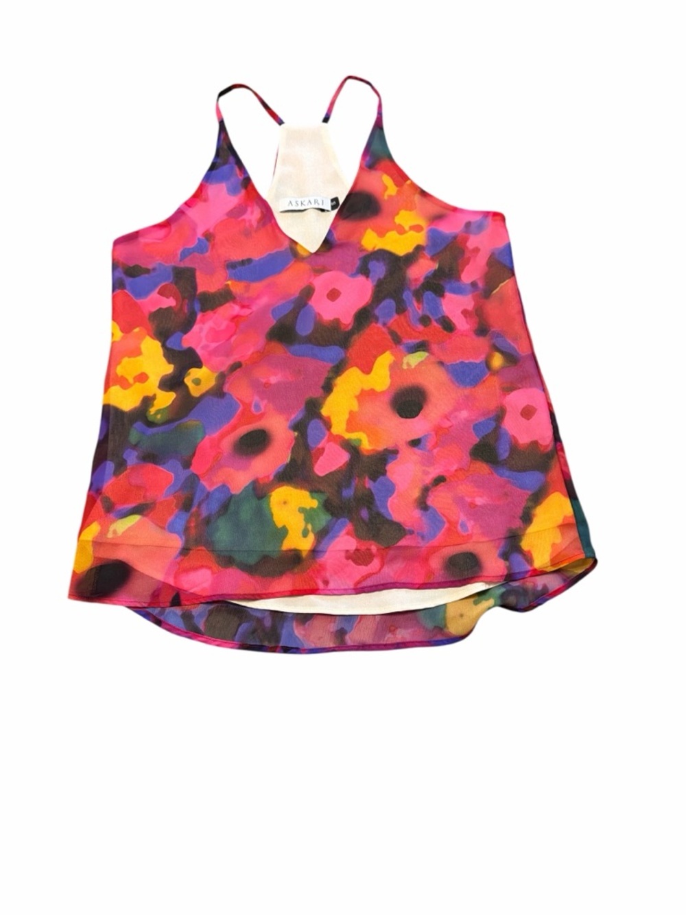 Askari multicolor floral print tank size S